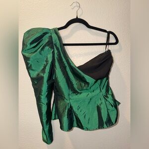 Song of Style Emerald and Black Top
